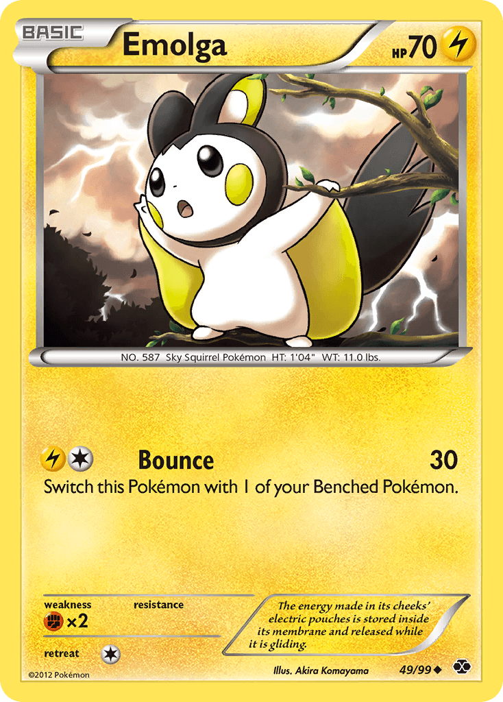 Emolga Next Destinies card