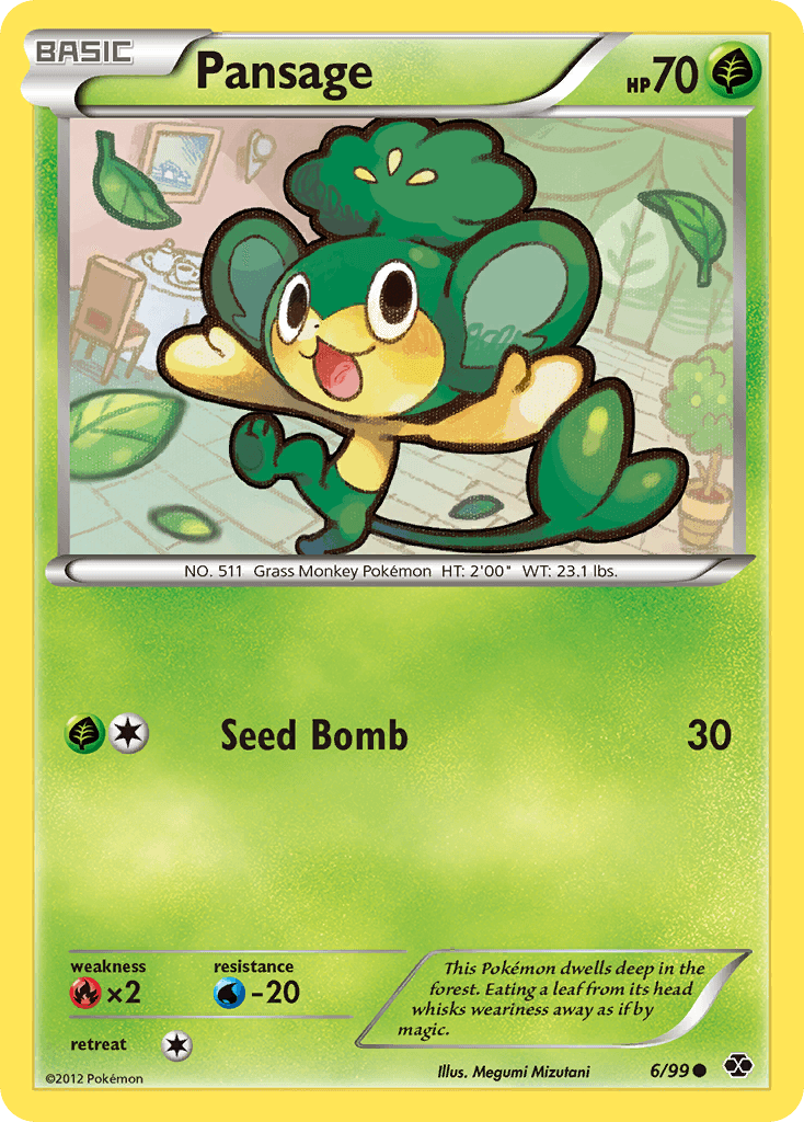 Pansage Next Destinies card