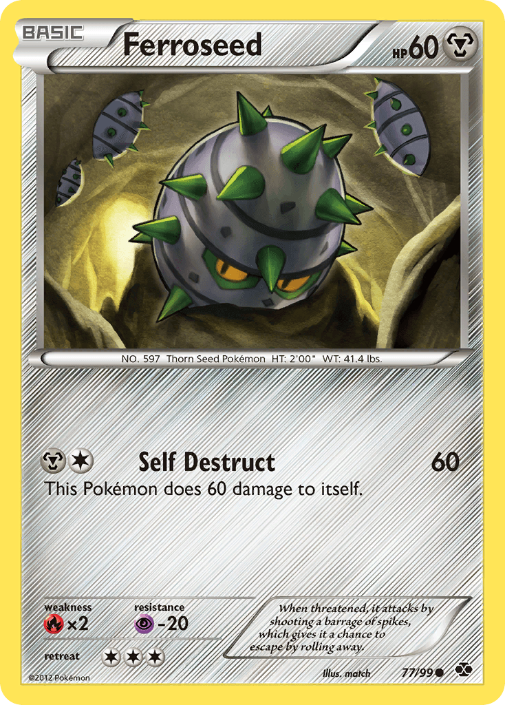 Ferroseed Next Destinies card