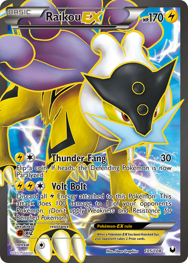 Raikou-EX Dark Explorers card