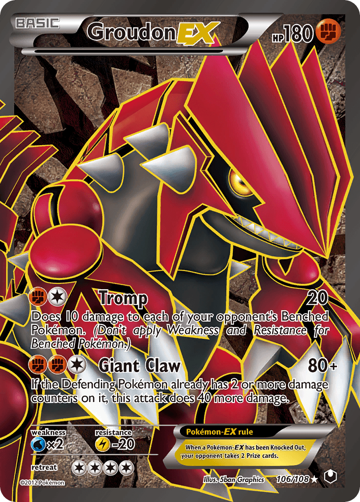 Groudon-EX Dark Explorers card