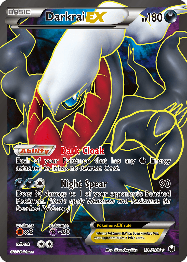 Darkrai-EX Dark Explorers card