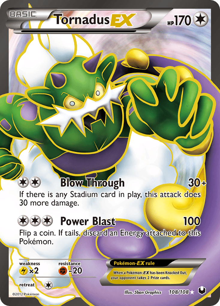 Tornadus-EX Dark Explorers card