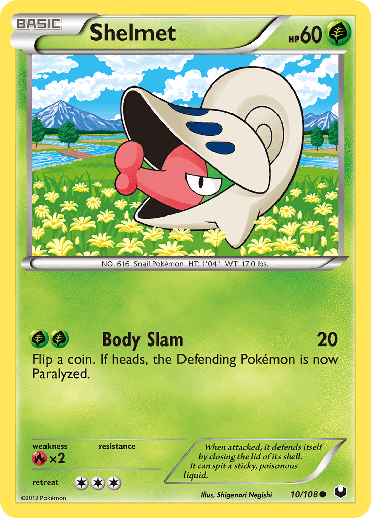 Shelmet Dark Explorers card