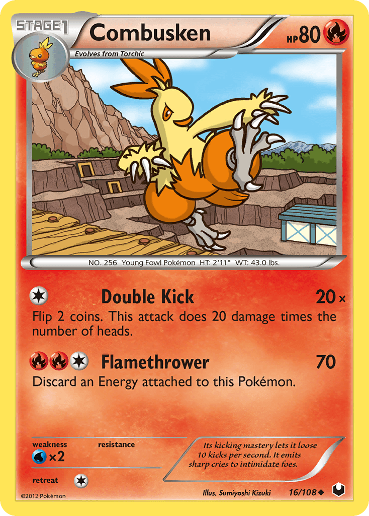 Combusken Dark Explorers card