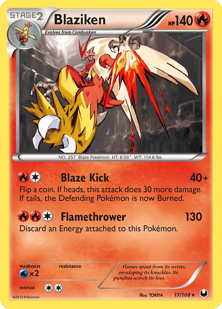 Blaziken Dark Explorers card