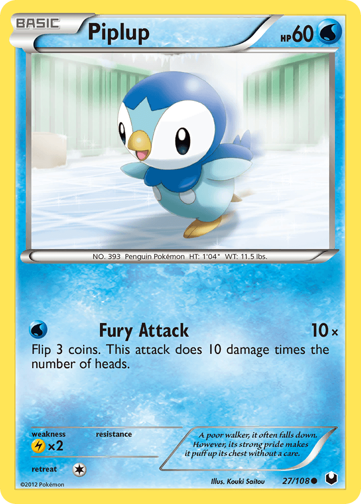 Piplup Dark Explorers card