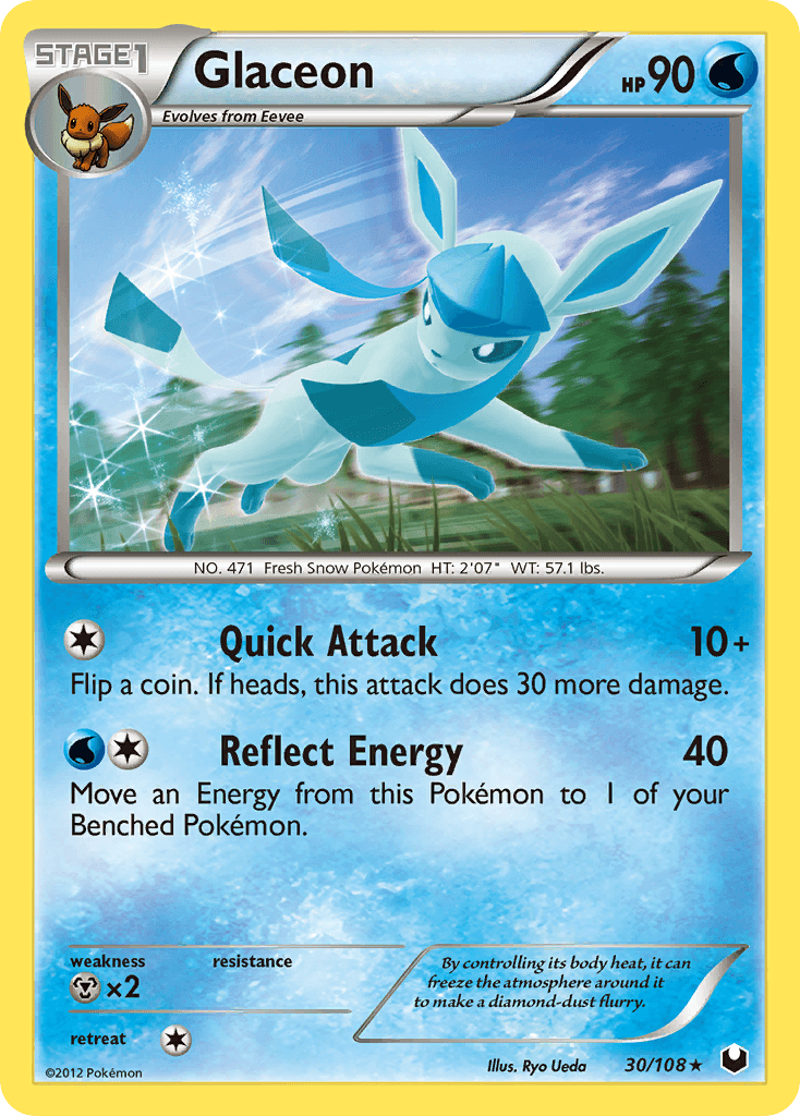 Glaceon Dark Explorers card