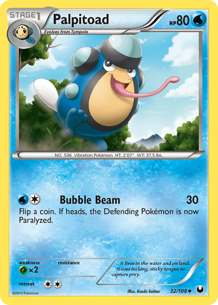 Palpitoad Dark Explorers card