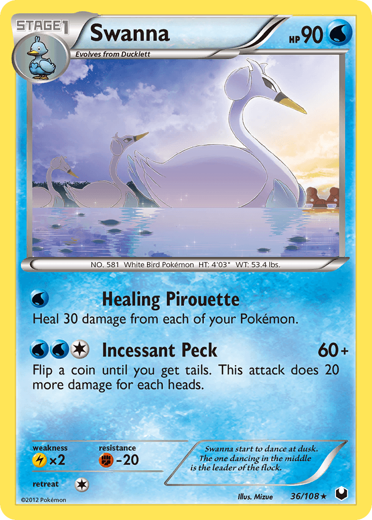 Swanna Dark Explorers card