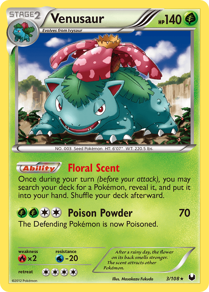 Venusaur Dark Explorers card