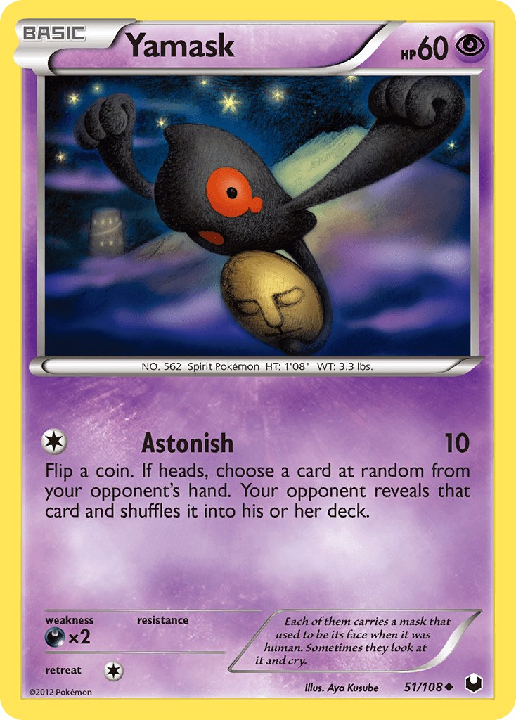 Yamask Dark Explorers card