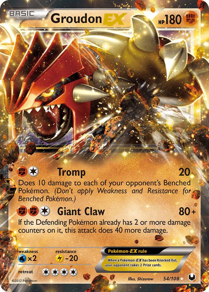 Groudon-EX Dark Explorers card