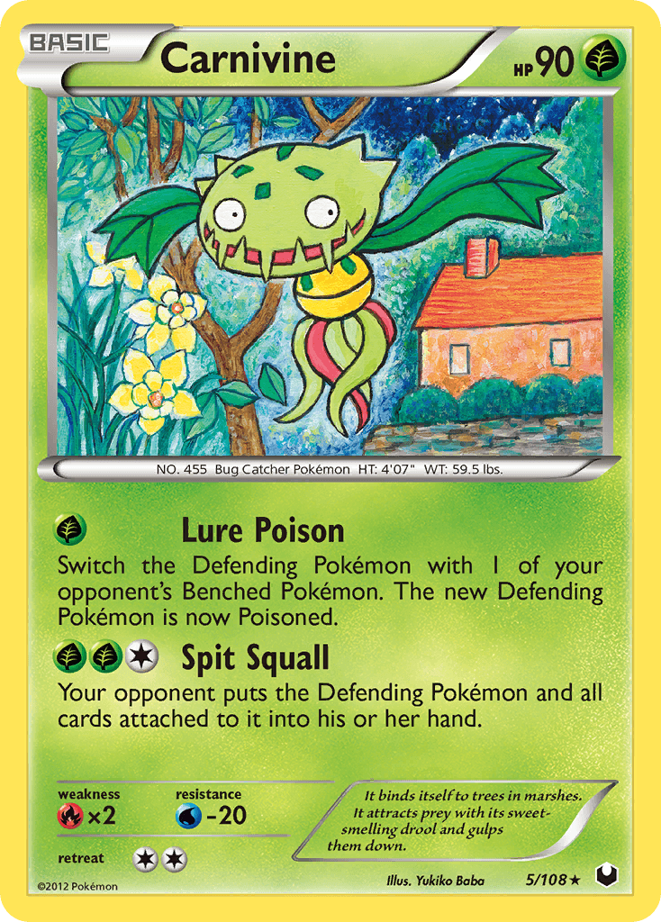Carnivine Dark Explorers card