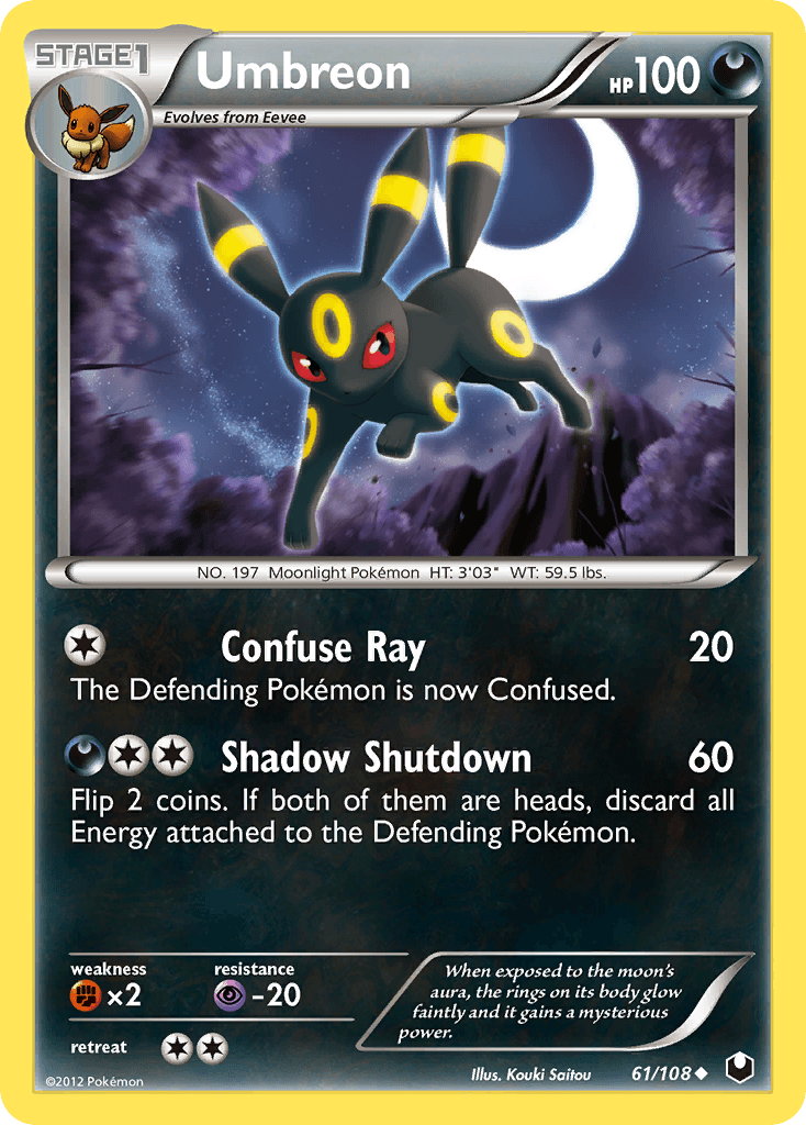 Umbreon Dark Explorers card