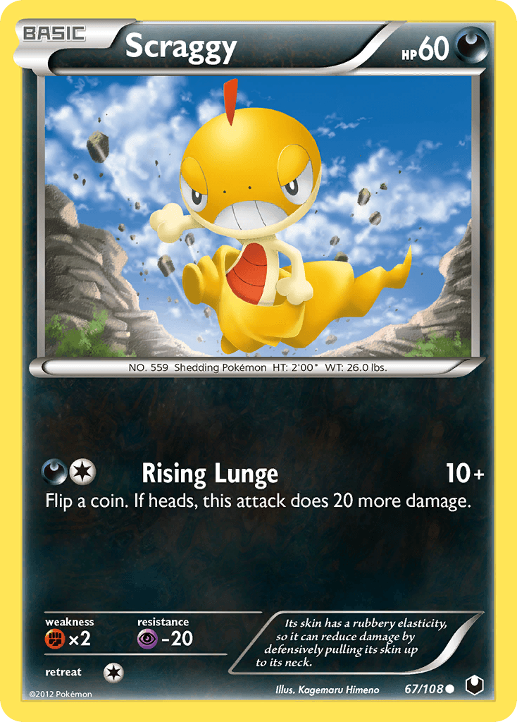 Scraggy Dark Explorers card