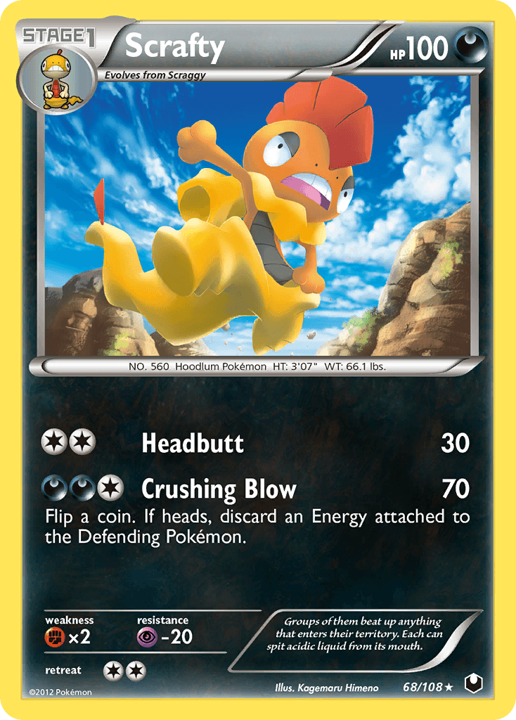 Scrafty Dark Explorers card