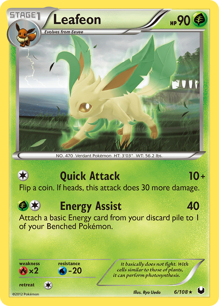 Leafeon Dark Explorers card