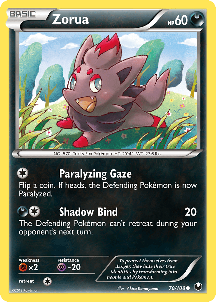 Zorua Dark Explorers card