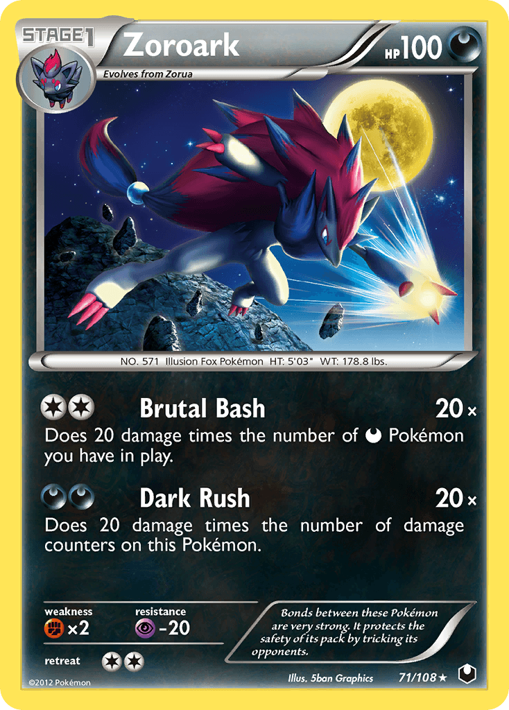 Zoroark Dark Explorers card