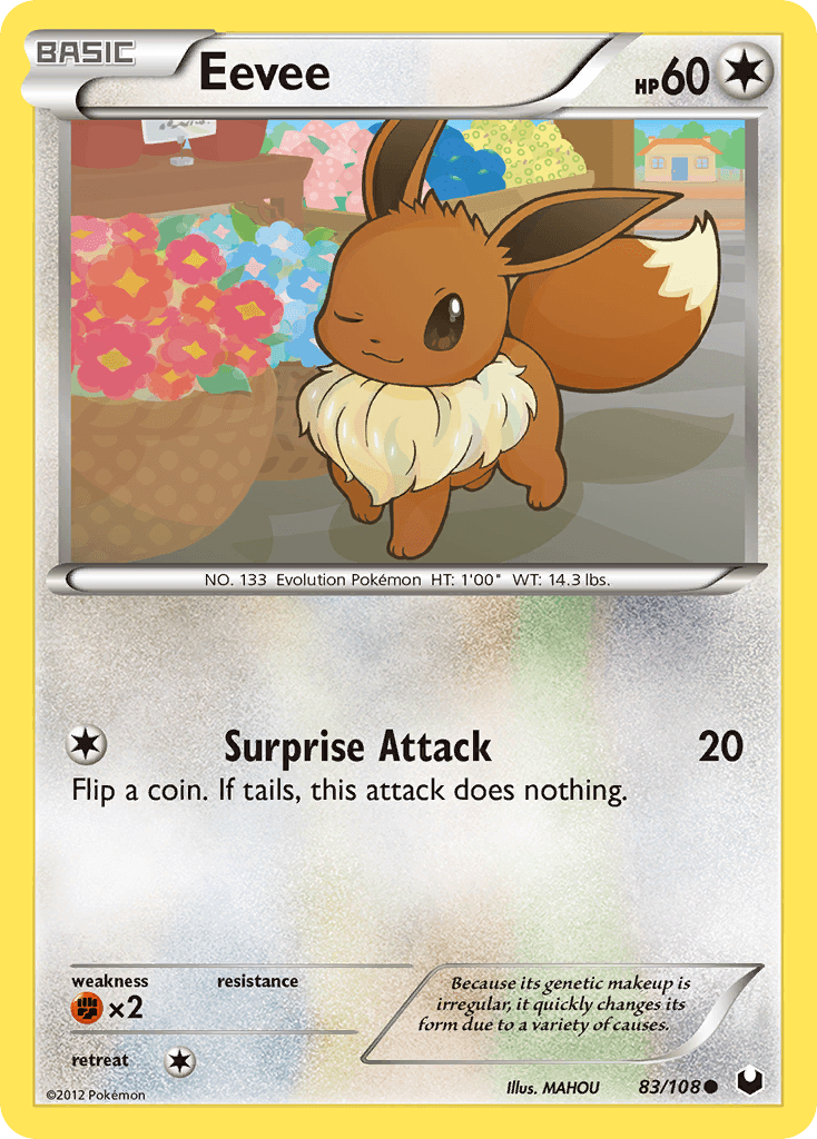 Eevee Dark Explorers card