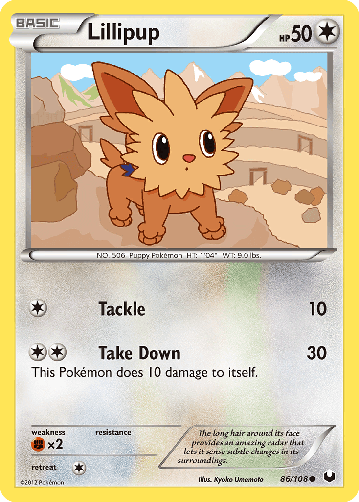 Lillipup Dark Explorers card