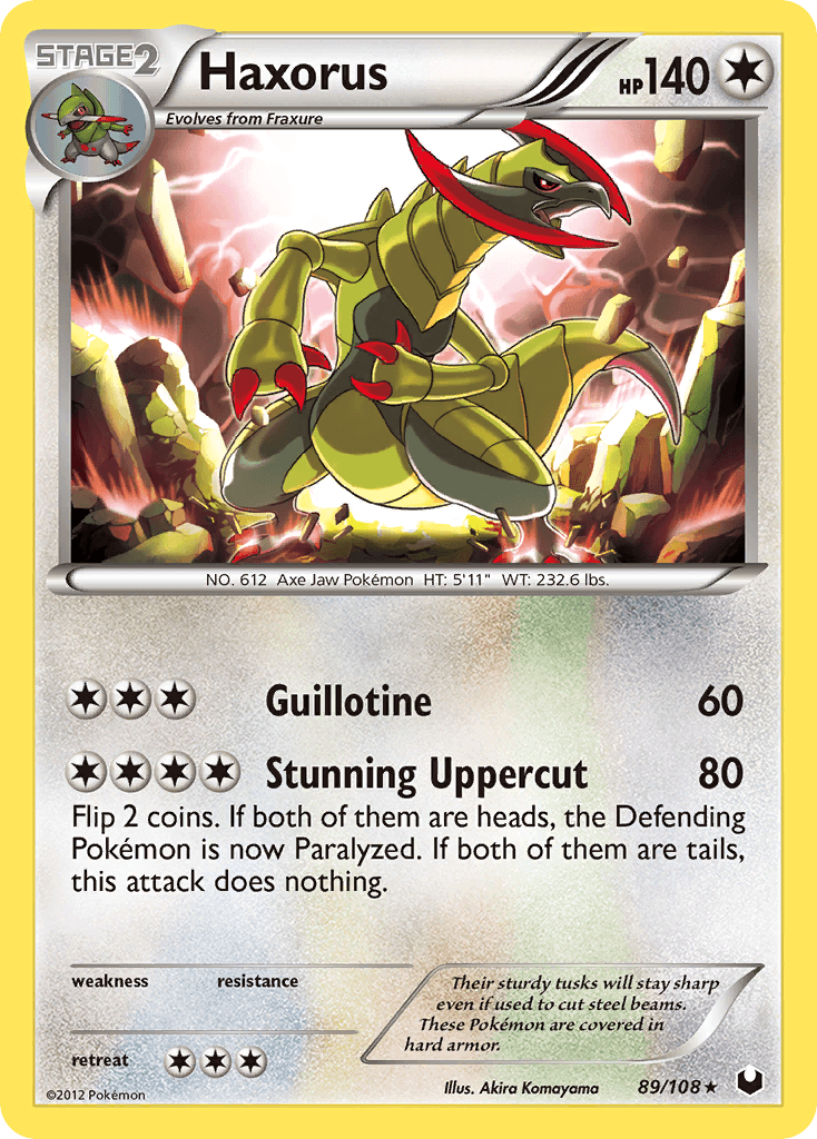 Haxorus Dark Explorers card