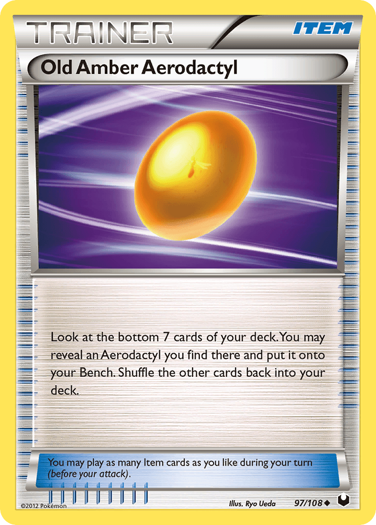 Old Amber Aerodactyl Dark Explorers card