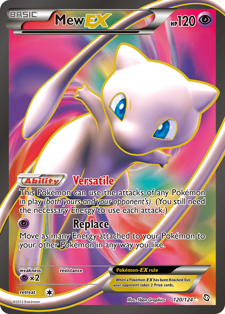 Mew-EX Dragons Exalted card