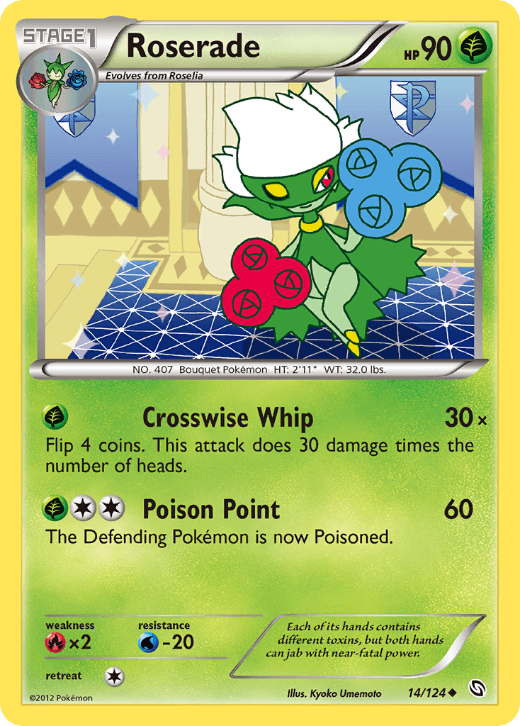 Roserade Dragons Exalted card
