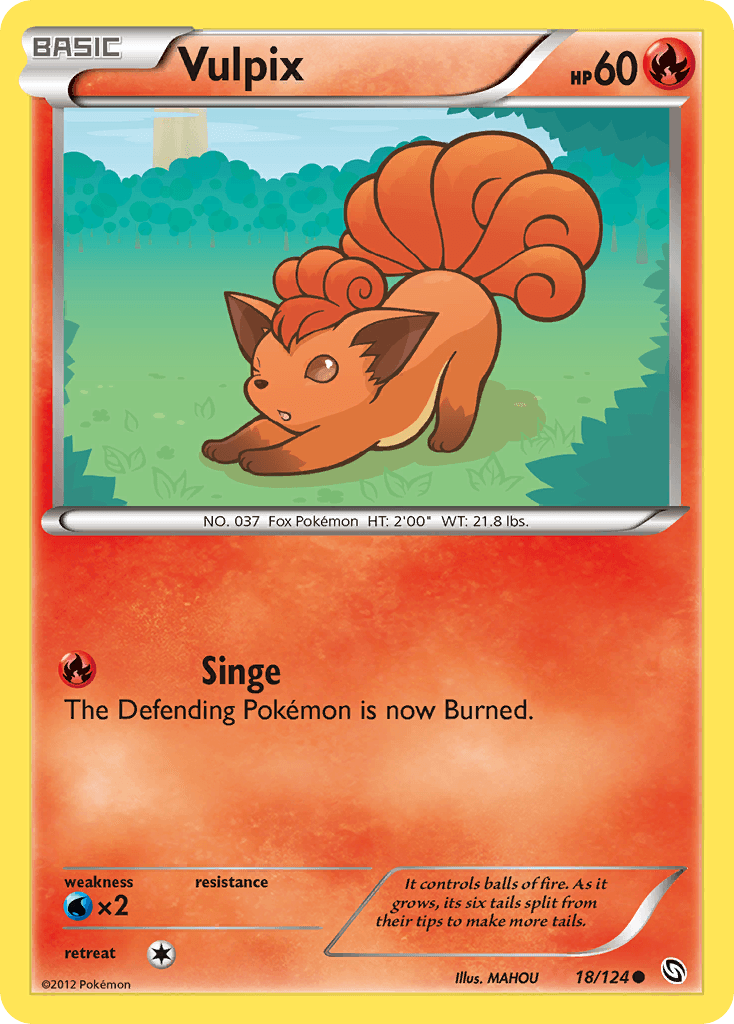 Vulpix Dragons Exalted card