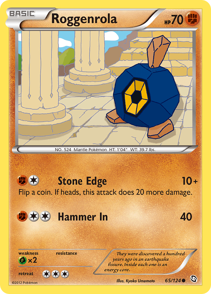 Roggenrola Dragons Exalted card