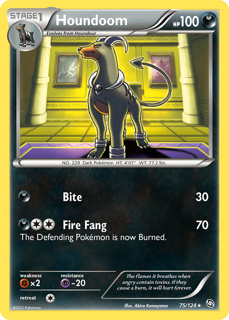 Houndoom Dragons Exalted card