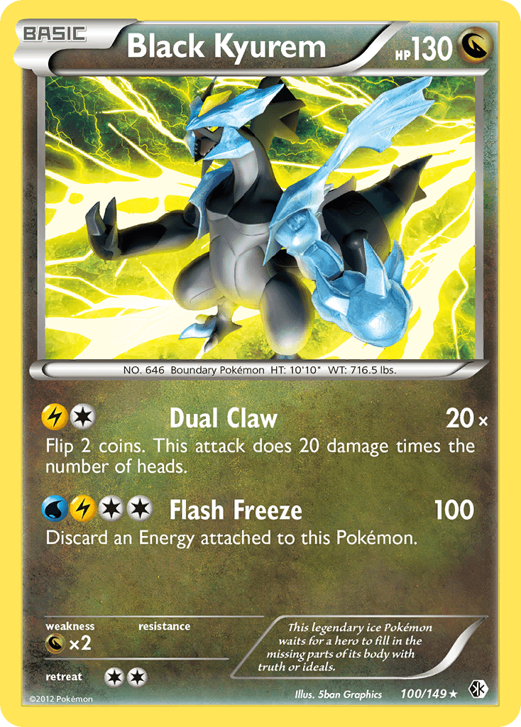 Black Kyurem Boundaries Crossed card
