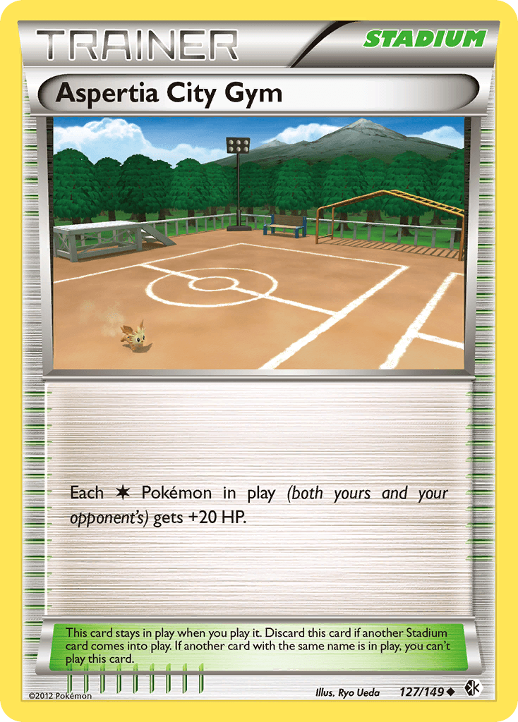 Aspertia City Gym Boundaries Crossed card