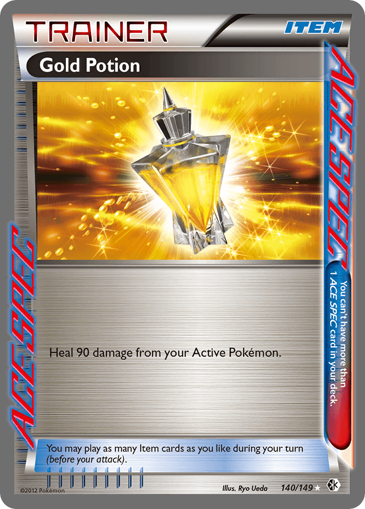Gold Potion Boundaries Crossed card