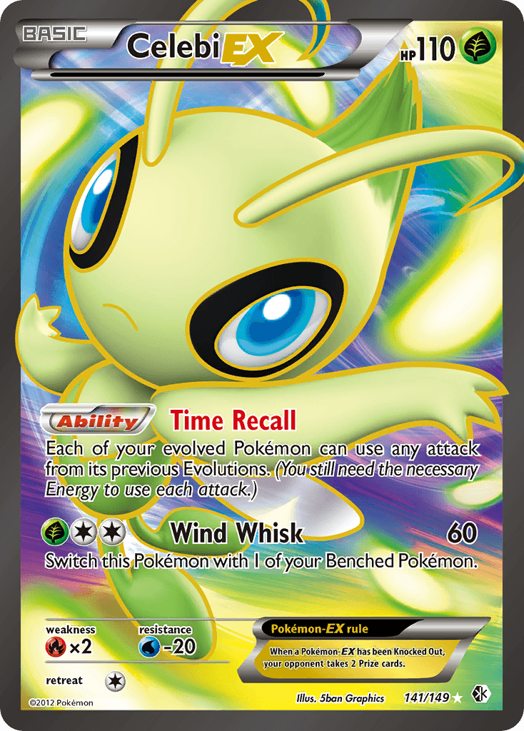 Celebi-EX Boundaries Crossed card