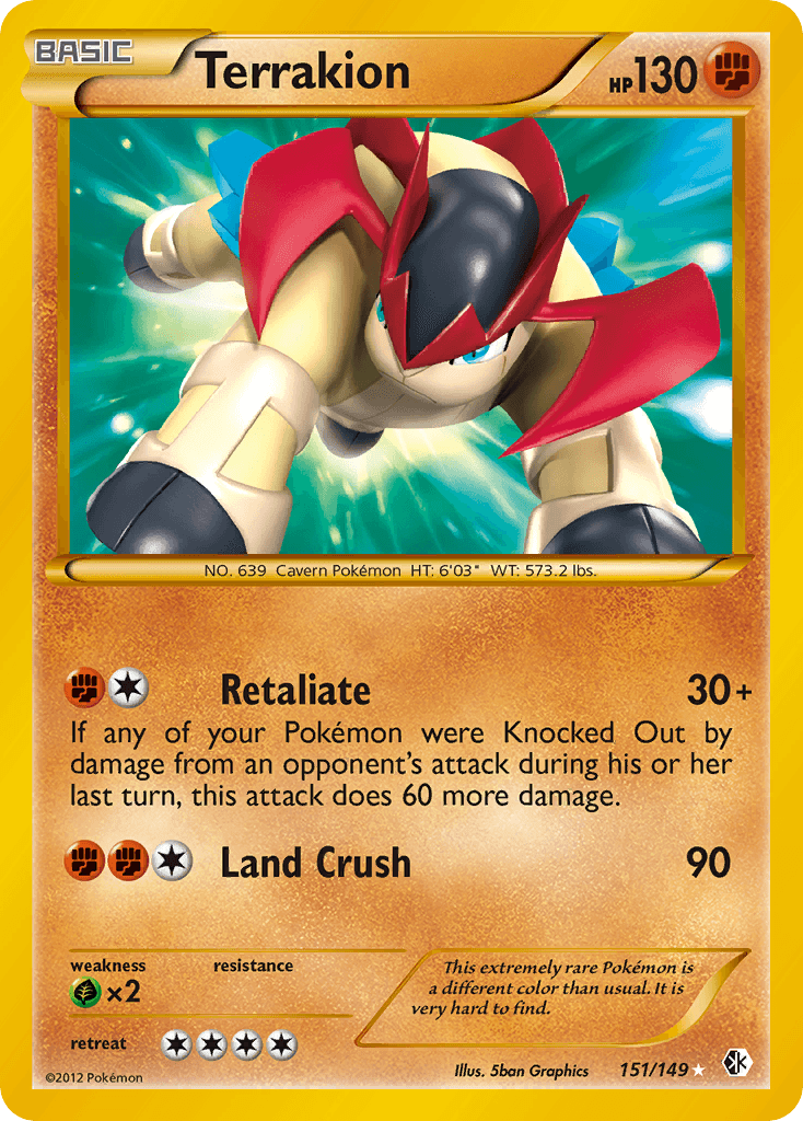 Terrakion Boundaries Crossed card
