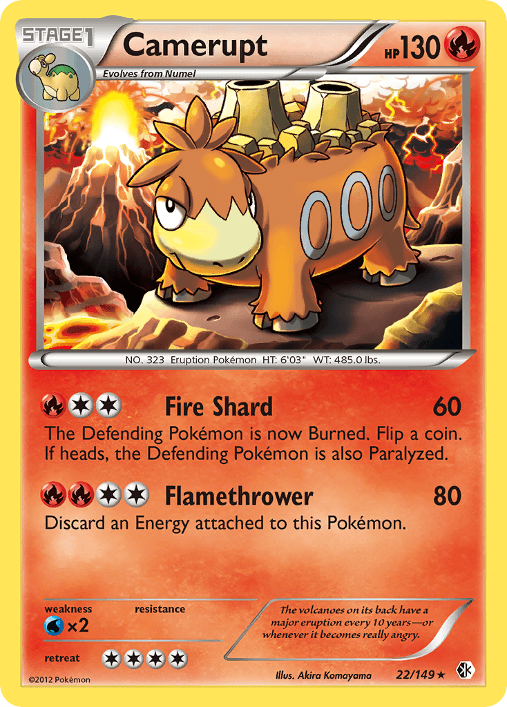 Camerupt Boundaries Crossed card