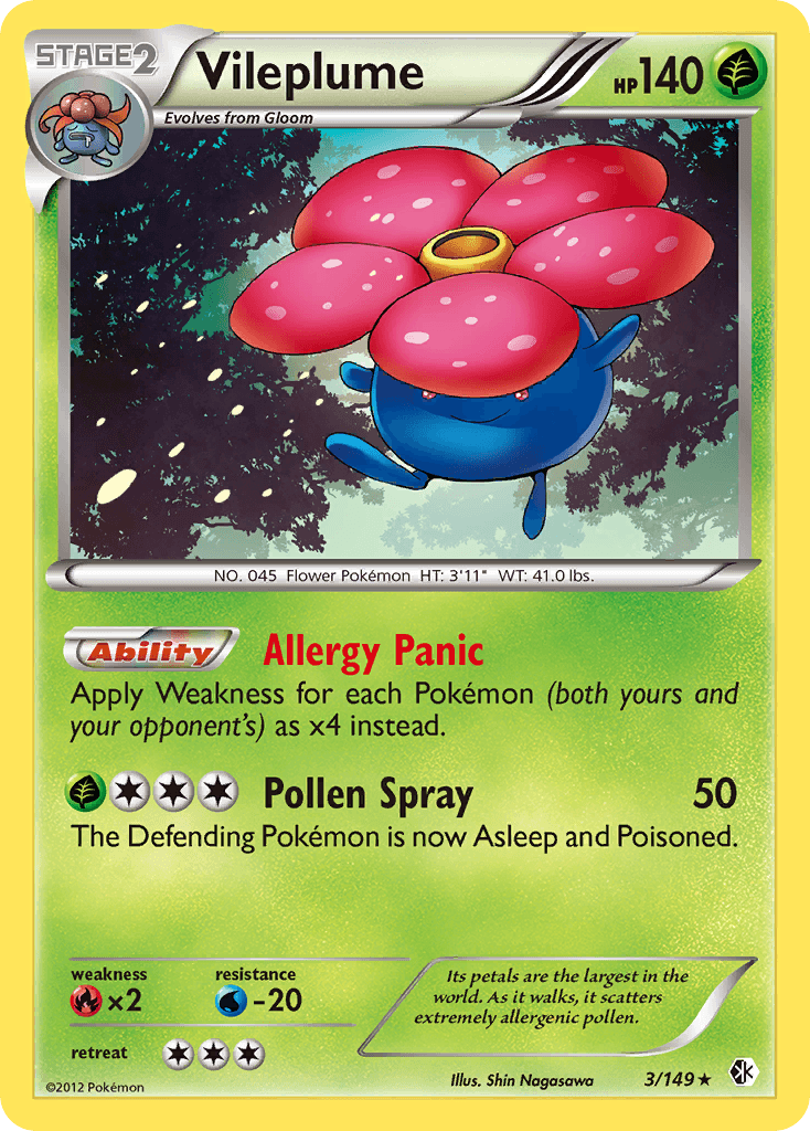 Vileplume Boundaries Crossed card