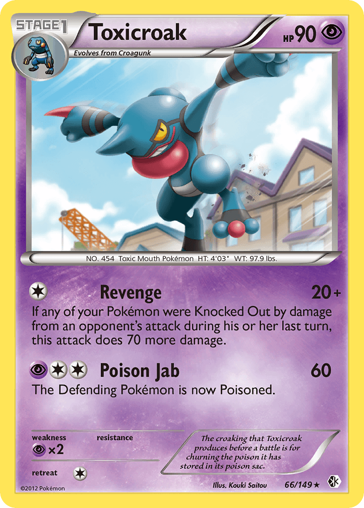 Toxicroak Boundaries Crossed card