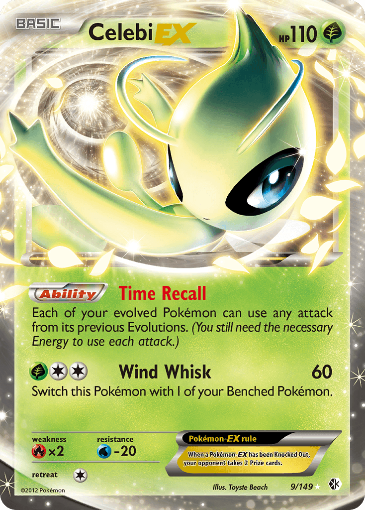 Celebi-EX Boundaries Crossed card