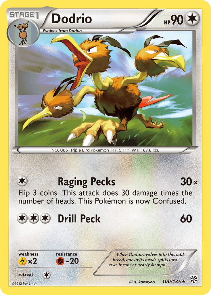 Dodrio Plasma Storm card