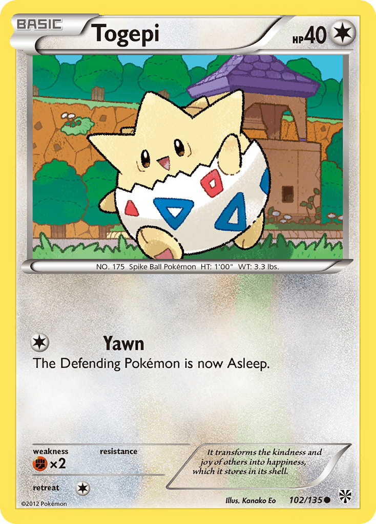 Togepi Plasma Storm card