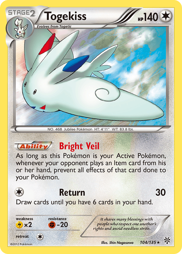 Togekiss Plasma Storm card