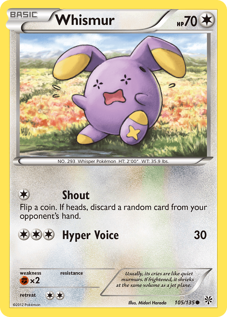 Whismur Plasma Storm card