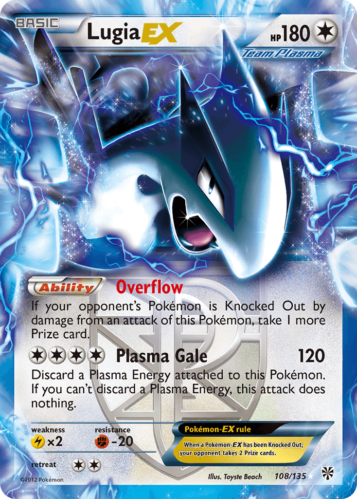 Lugia-EX Plasma Storm card