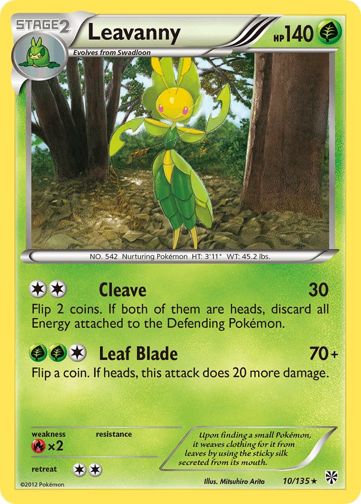 Leavanny Plasma Storm card