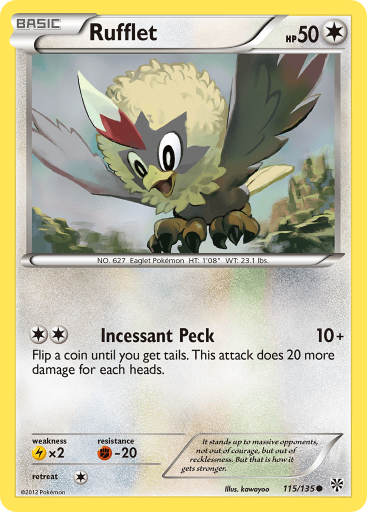 Rufflet Plasma Storm card