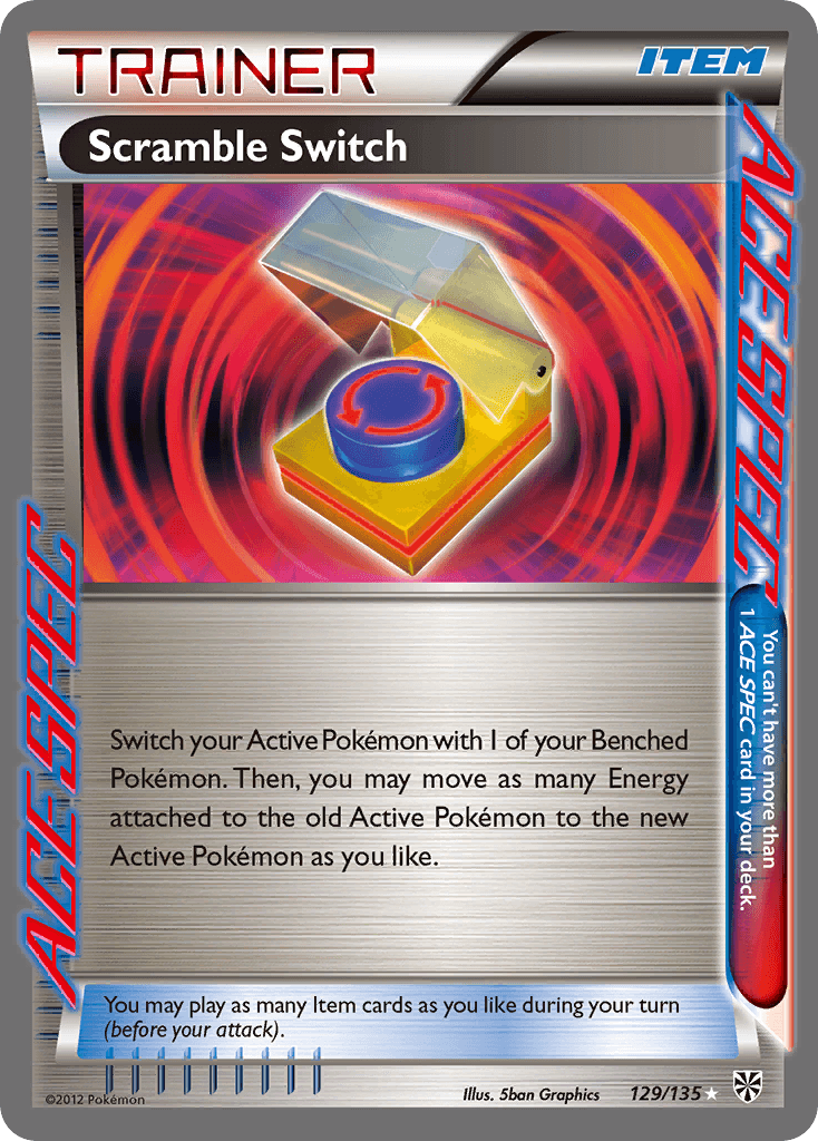 Scramble Switch Plasma Storm card